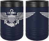 Naval Aviator Badge Laser Engraved Insulated Beverage Holder Mugs LEIH.0038.N