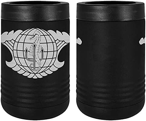 Navy Integrated Undersea Surveillance System (IUSS) Badge Laser Engraved Insulated Beverage Holder Mugs LEIH.0036.B