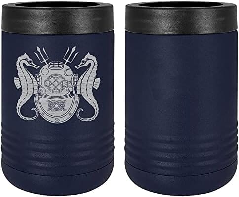 Navy Diving Officer Badge Laser Engraved Insulated Beverage Holder Mugs LEIH.0025.N