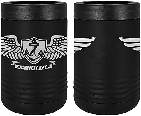 Navy Aviation Warfare Specialist Badge Laser Engraved Insulated Beverage Holder Mugs LEIH.0009.B