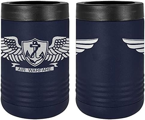 Navy Aviation Warfare Specialist Badge Laser Engraved Insulated Beverage Holder Mugs LEIH.0009.N