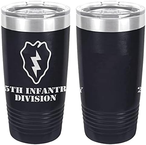 Army 25th Infantry Division Laser Engraved 20oz Tumbler Mugs LET.0089.N