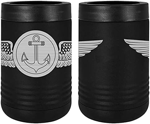 Naval Aviation Observer Badge Laser Engraved Insulated Beverage Holder Mugs LEIH.0037.B
