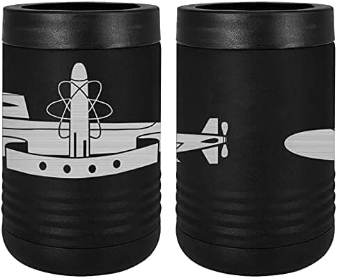 Navy Submarine Deterrent Patrol (SSBN) Badge Laser Engraved Insulated Beverage Holder Mugs LEIH.0057.B