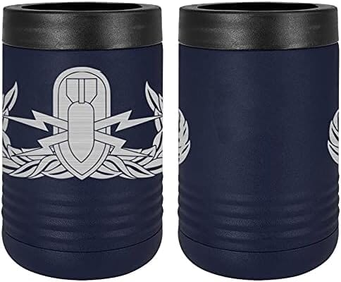 Navy Explosive Ordnance Disposal (EOD) Basic Badge Laser Engraved Insulated Beverage Holder Mugs LEIH.0029.N