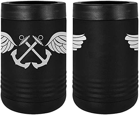 Navy Aviation Boatswain Badge Laser Engraved Insulated Beverage Holder Mugs LEIH.0007.B