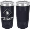 Army 40th Infantry Division Laser Engraved 20oz Tumbler Mugs LET.0095.N