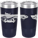 Navy Submarine Combat Patrol Badge Laser Engraved 20oz Tumbler Mugs LET.0056.N
