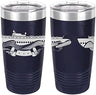 Navy Submarine Combat Patrol Badge Laser Engraved 20oz Tumbler Mugs LET.0056.N