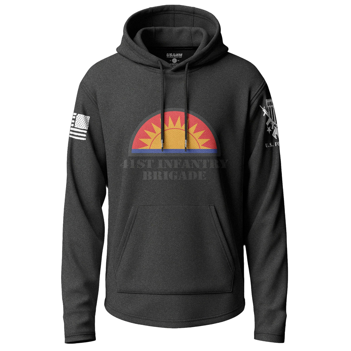 41st Infantry Brigade Graphic Lightweight Hoodie Lightweight Hoodie 90261-S-BK-THIN