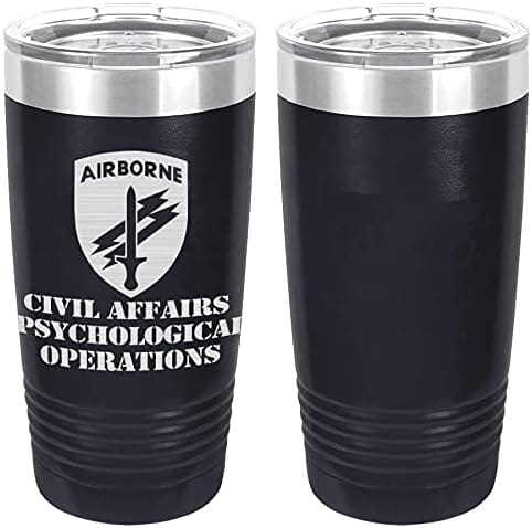 Army Civil Affairs Psychological Operations Laser Engraved 20oz Tumbler Mugs LET.0118.N