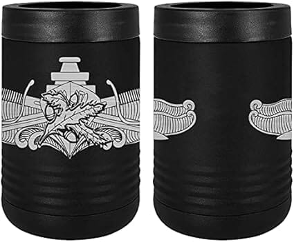 Navy Surface Warfare Supply Officer Badge Laser Engraved Insulated Beverage Holder Mugs LEIH.0065.B