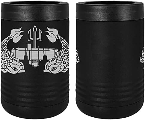 Navy Deep Submergence Badge Laser Engraved Insulated Beverage Holder Mugs LEIH.0016.B