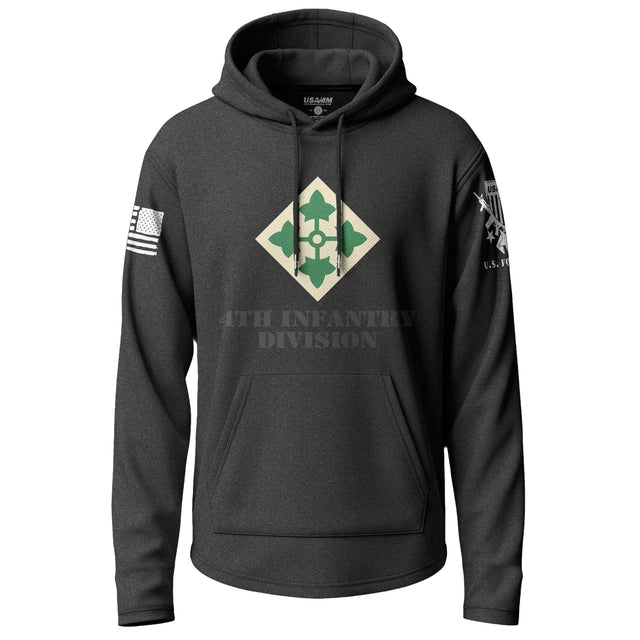 4th Infantry Division Graphic Lightweight Hoodie Lightweight Hoodie 90266-S-BK-THIN