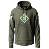 4th Infantry Division Graphic Lightweight Hoodie Lightweight Hoodie 90266-S-MG-THIN