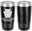 Army 28th Infantry Division Laser Engraved 20oz Tumbler Mugs LET.0090.B
