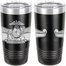 Navy Fleet Marine Force Badge Laser Engraved 20oz Tumbler Mugs LET.0032.B