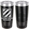 Army 3rd Infantry Division Laser Engraved 20oz Tumbler Mugs LET.0079.B