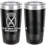 Army 10th Mountain Division Laser Engraved 20oz Tumbler Mugs LET.0083.B