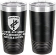 Army Civil Affairs Psychological Operations Laser Engraved 20oz Tumbler Mugs LET.0118.B