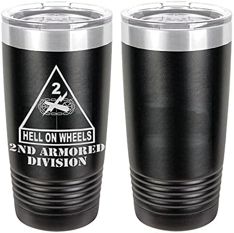 Army 2nd Armored Division Laser Engraved 20oz Tumbler Mugs LET.0074.B