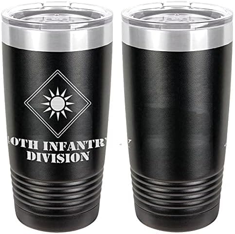 Army 40th Infantry Division Laser Engraved 20oz Tumbler Mugs LET.0095.B