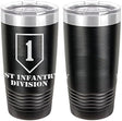 Army 1st Infantry Division Laser Engraved 20oz Tumbler Mugs LET.0071.B