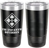 Army 4th Infantry Division Laser Engraved 20oz Tumbler Mugs LET.0081.B