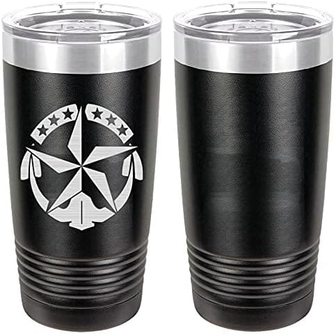 Navy Command At Sea Badge Laser Engraved 20oz Tumbler Mugs LET.0018.B