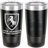 Army 11th Armored Cavalry Regiment Laser Engraved 20oz Tumbler Mugs LET.0085.B
