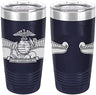 Navy Fleet Marine Force Badge Laser Engraved 20oz Tumbler Mugs LET.0032.N