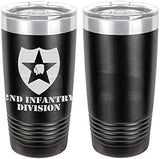 Army 2nd Infantry Division Laser Engraved 20oz Tumbler Mugs LET.0076.B