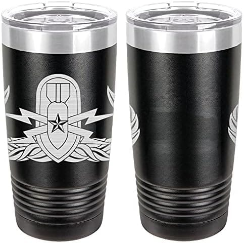 Navy Explosive Ordnance Disposal (EOD) Senior Badge Laser Engraved 20oz Tumbler Mugs LET.0031.B