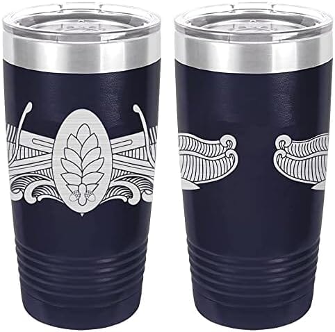 Navy Surface Warfare Dental Badge Laser Engraved 20oz Tumbler Mugs LET.0061.N