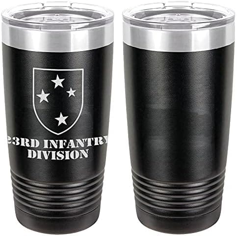Army 23rd Infantry Division Laser Engraved 20oz Tumbler Mugs LET.0088.B