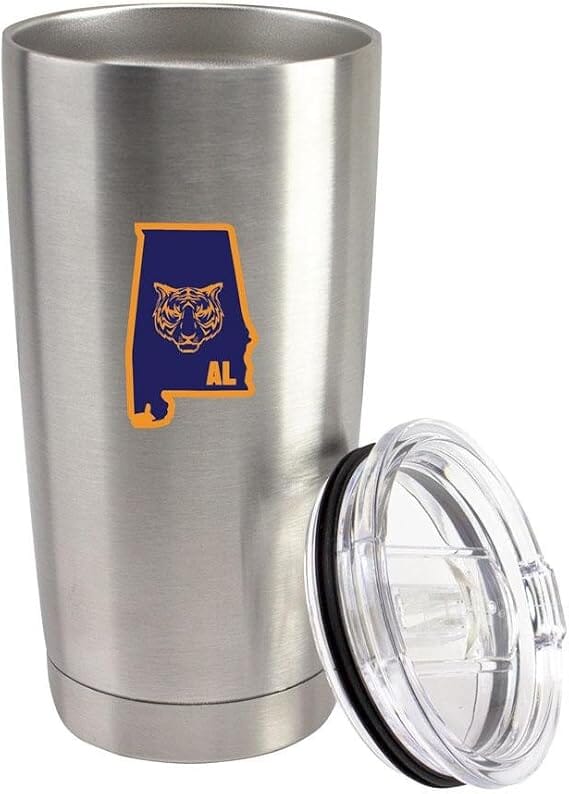 Original I Tiger Alabama 20 oz Vacuum Sealed 18/8 Stainless Steel Tumbler Mugs 
