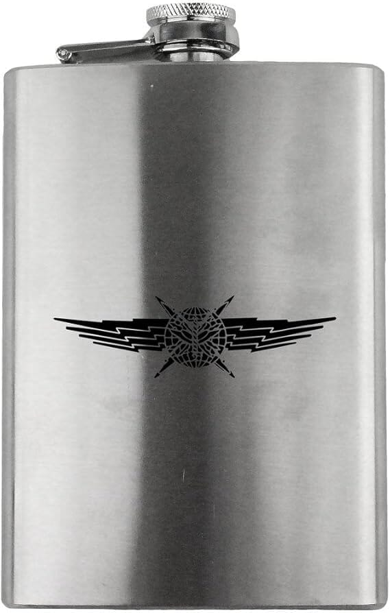 Cyber Operator Badge Air Force Veteran 8oz. Flask flask 
