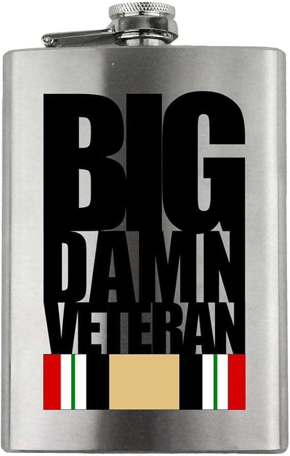 Big Damn Iraq Campaign Veteran 8oz. Flask flask 