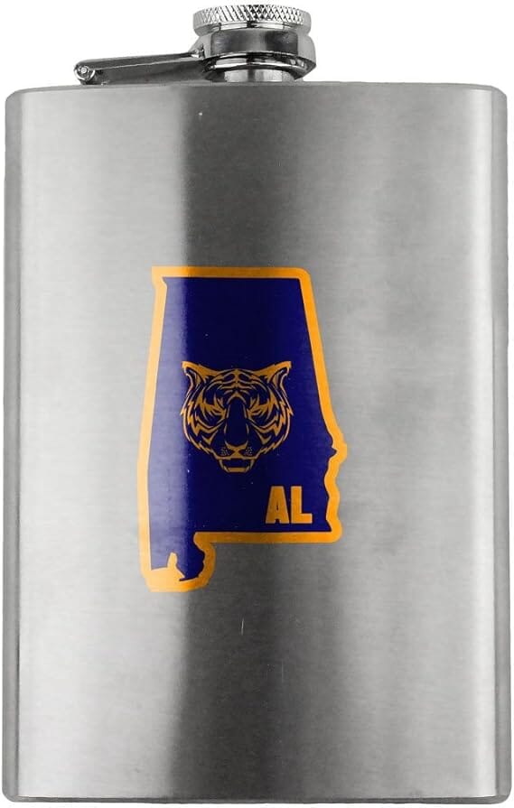 Original I Tiger Alabama Classic 8oz. Stainless Steel Flask flask 