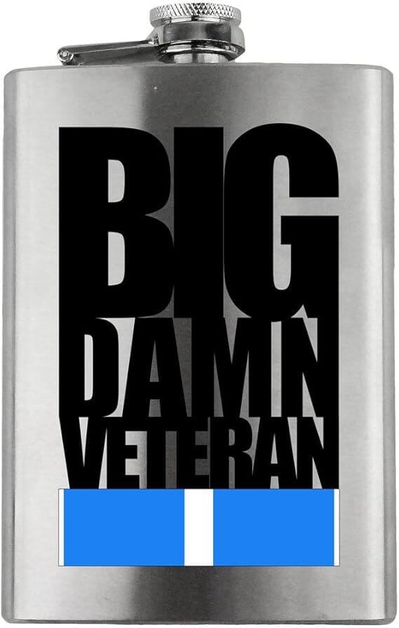 Big Damn Korean Service Veteran 8oz. Flask flask 