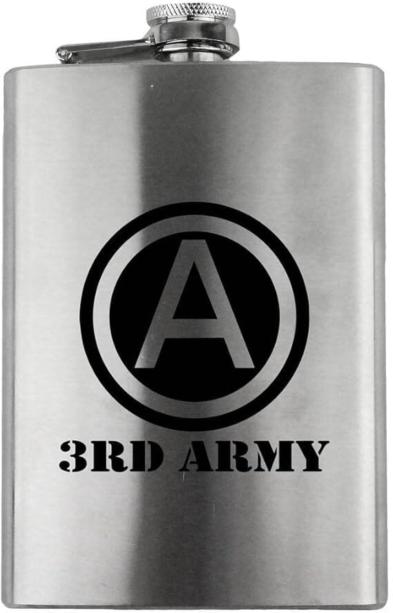 Army 3rd Army Division Subdued 8oz. Flask flask 
