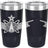 Army Space Senior Badge Laser Engraved 20oz Tumbler Mugs LET.0154.N