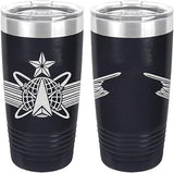 Army Space Senior Badge Laser Engraved 20oz Tumbler Mugs LET.0154.N