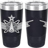 Army Space Senior Badge Laser Engraved 20oz Tumbler Mugs LET.0154.N