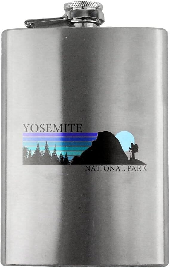 Retro Yosemite National Park 80's 8oz. Flask flask 