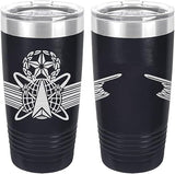 Army Space Master Badge Laser Engraved 20oz Tumbler Mugs LET.0144.N