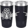 Army Space Master Badge Laser Engraved 20oz Tumbler Mugs LET.0144.N