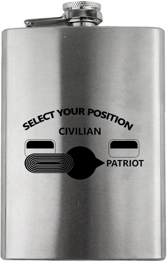 AR-15 Selector Switch 8oz. Flask flask 