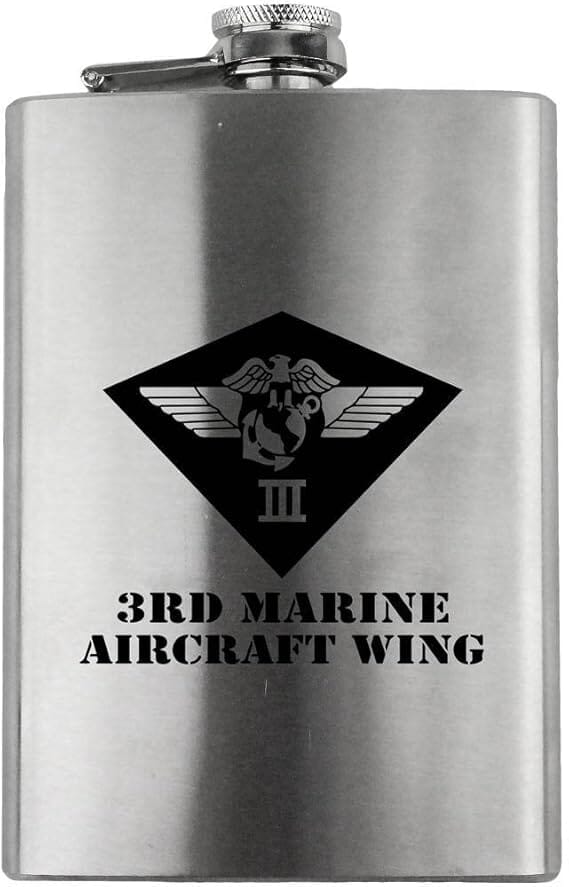 3rd Marine Aircraft Wing Subdued 8oz. Flask flask 