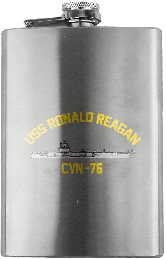 Navy Carrier Ronald Reagan CVN 76 8oz. Flask flask 
